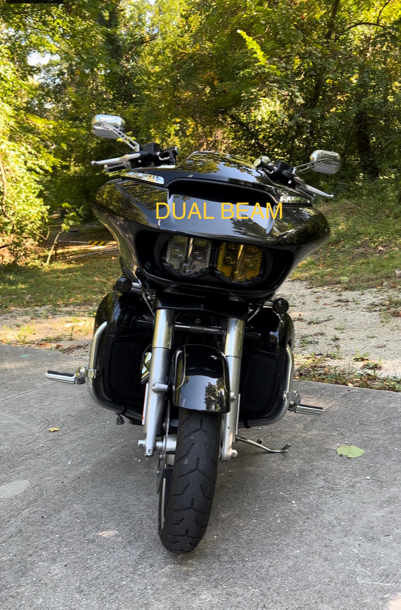15+ Harley Road Glide Headlight dual 7inch round bracket.
